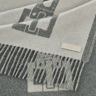 カシミアマフラー《サングル》 - グレー | Hermès - エルメス-公式サイト